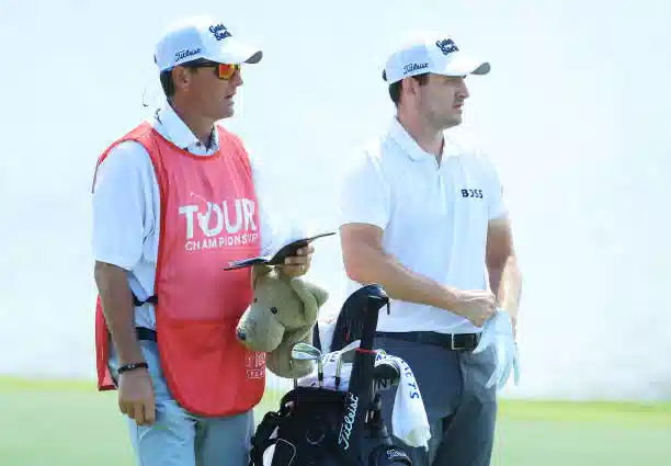 Patrick Cantlay: Caddie Patrick Cantlay and his caddie, Matt Minister
